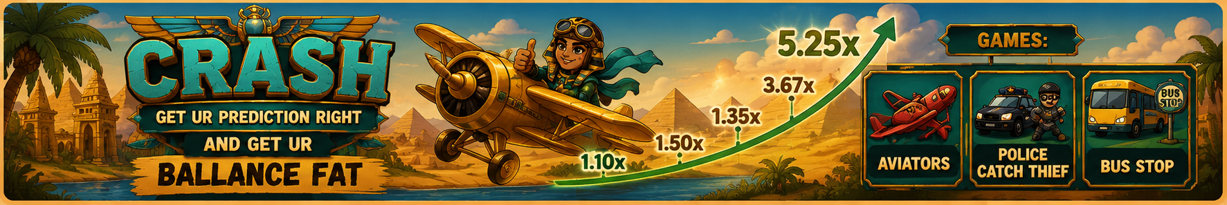 Play Aviator, Police Catch Thief, and Bus Stop live-odds games