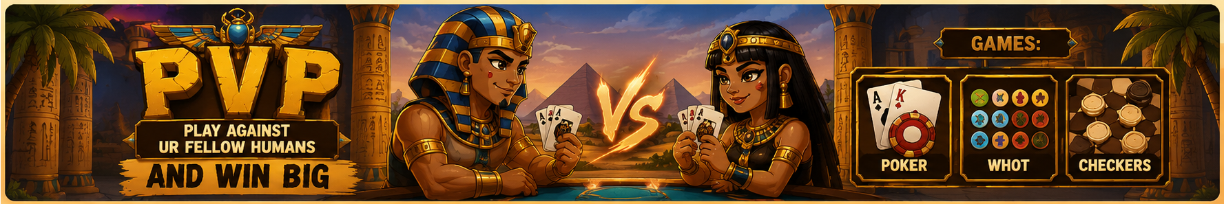 Play Poker, WHOT, and Checkers against other players